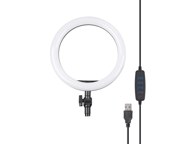 DIGITEK 10 Inches Big LED Ring Light with 7 feet Stand